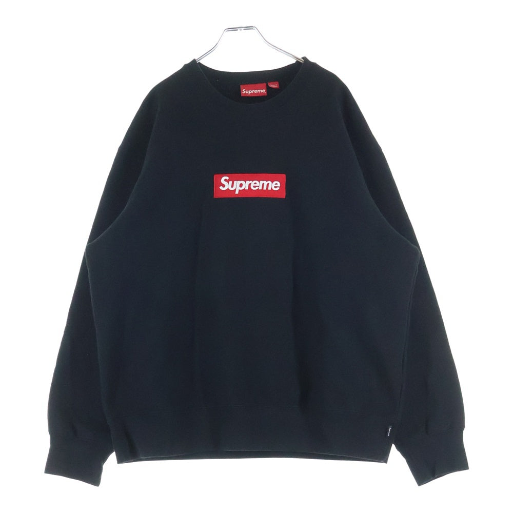 SUPREME(シュプリーム) 22AW Box Logo Crewneck Sweatshirt ボックスロゴ クルーネック 長袖スウェットトレーナー 裏起毛 ブラック