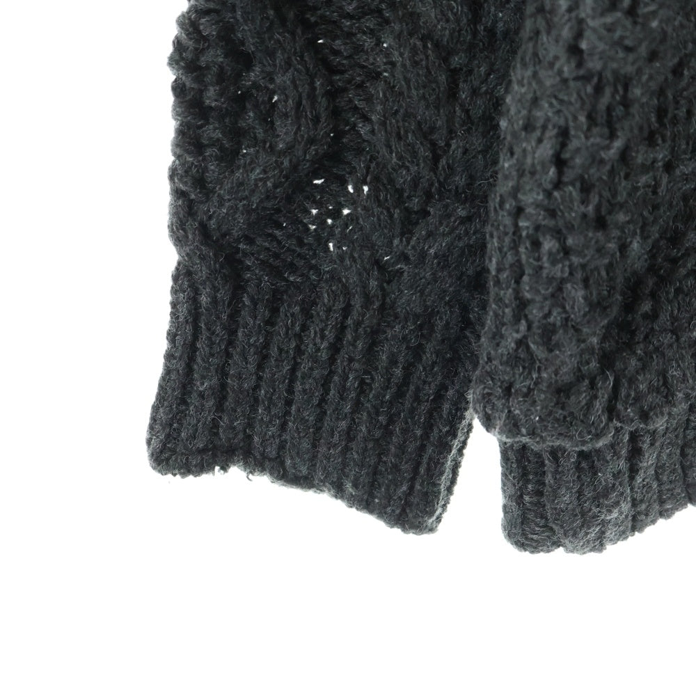 NEIGHBORHOOD(ネイバーフッド) 23AW PATCHWORK SAVAGE SWEATER パッチワーク サベージ ニット セーター グレー 232FUNH-KNM01