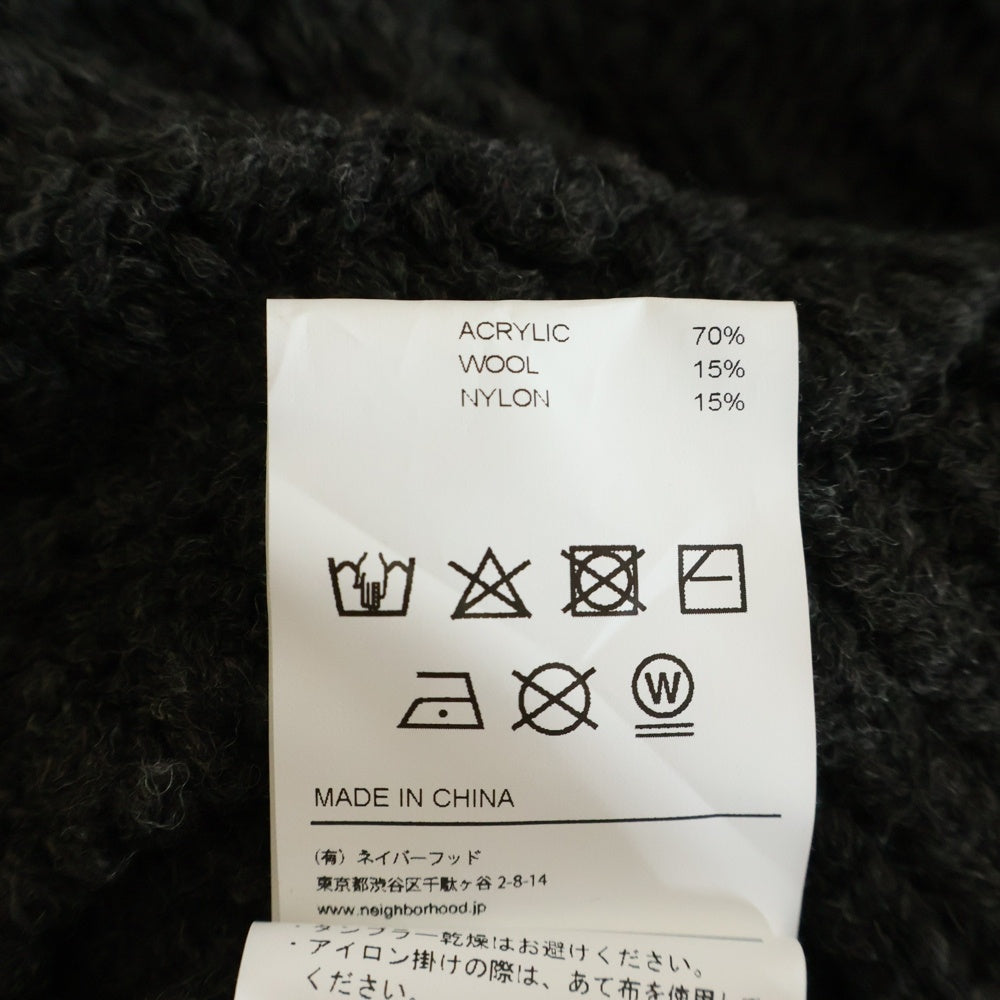 NEIGHBORHOOD(ネイバーフッド) 23AW PATCHWORK SAVAGE SWEATER パッチワーク サベージ ニット セーター グレー 232FUNH-KNM01