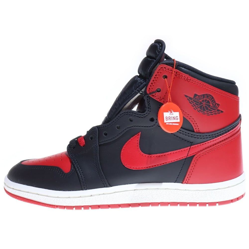 NIKE(ナイキ) AIR JORDAN 1 HIGH 85 BRED エアジョーダン1 ブレッド ハイカットスニーカー ブラック/レッド US9.5/27.5cm HV6674-067