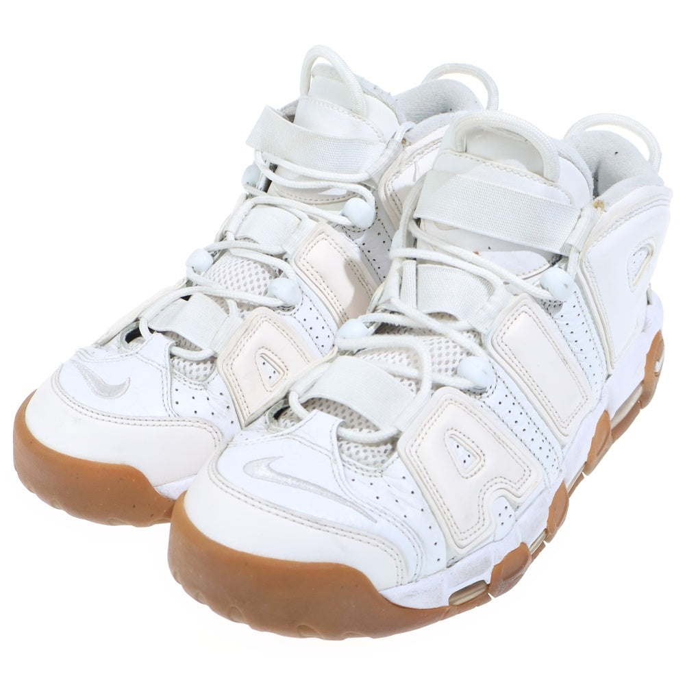NIKE(ナイキ) 【観賞用2016年製】 AIR MORE UPTEMPO WHITE GUM エア モア アップテンポ ホワイトガム ハイカットスニーカー ホワイト US10/28cm 414962-103