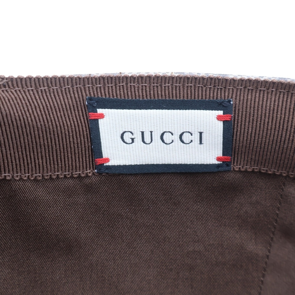 GUCCI(グッチ) GGスプリーム コーティング 6パネル ベースボールキャップ ブラウン 624478 4HK54 レディース
