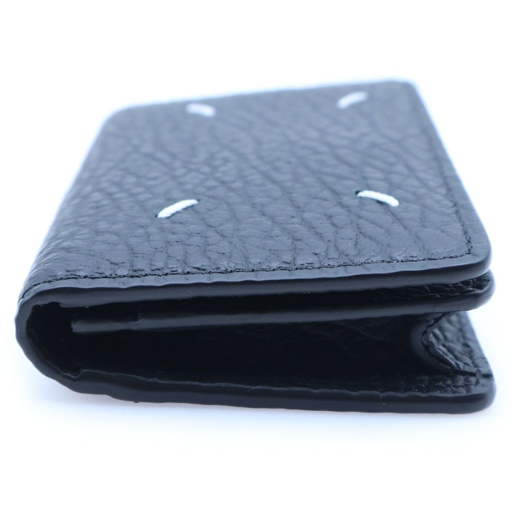 Maison Martin Margiela(メゾンマルタンマルジェラ) 4ステッチ 二つ折り レザー カードケース 名刺入れ ブラック SA3VX0008