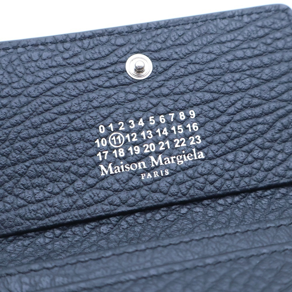 Maison Martin Margiela(メゾンマルタンマルジェラ) 4ステッチ 二つ折り レザー カードケース 名刺入れ ブラック SA3VX0008