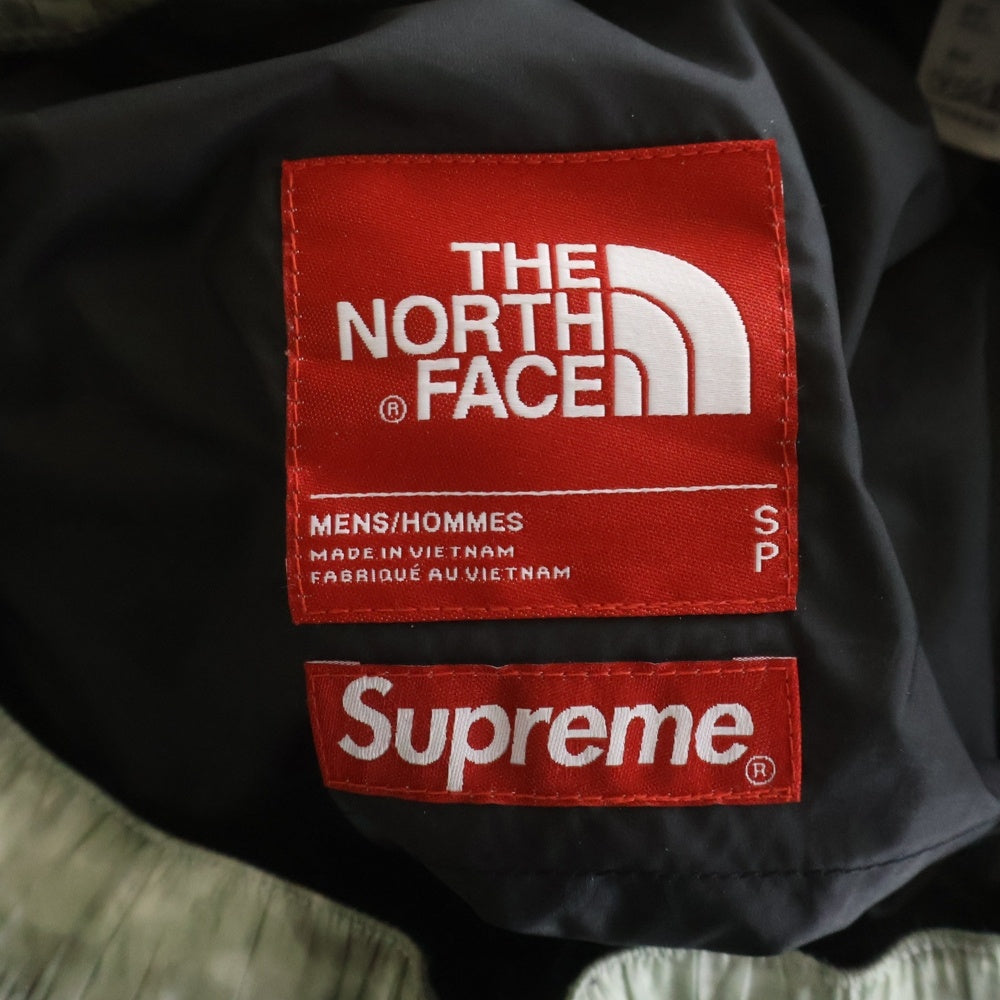 SUPREME(シュプリーム) 19AW ×THE NORTH FACE Paper Print Nuptse Pants ザ ノースフェイス ペーパープリント ヌプシパンツ グレー ND91805I