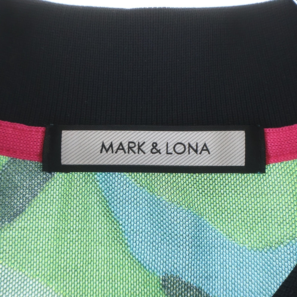 MARK&LONA(マークアンドロナ) 21SS Gauge Polo カモフラ スカル総柄 半袖ポロシャツ ショートスリーブ マルチカラー MLM-1B-AP30