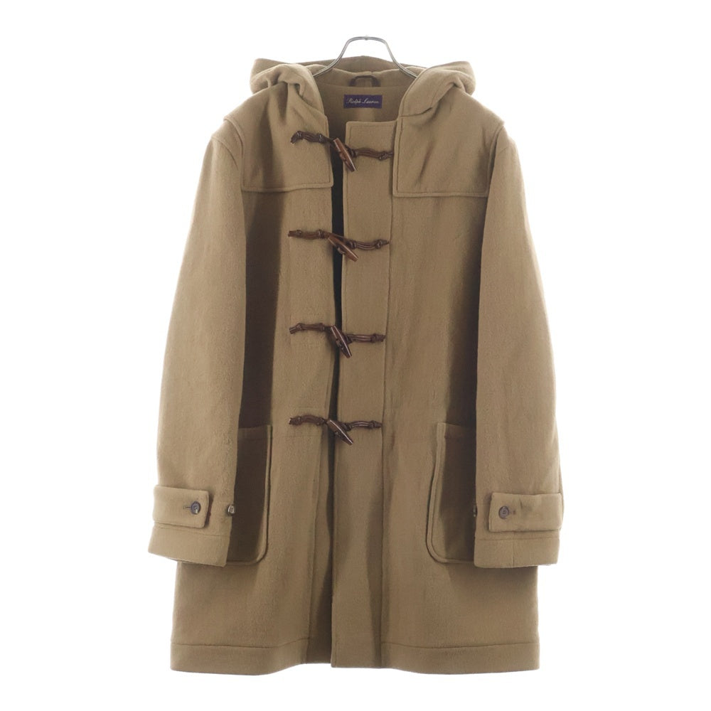 RALPH LAUREN PURPLE LABEL(ラルフローレン パープルレーベル) カシミヤ混 フーデッド ロングダッフルコート ベージュ