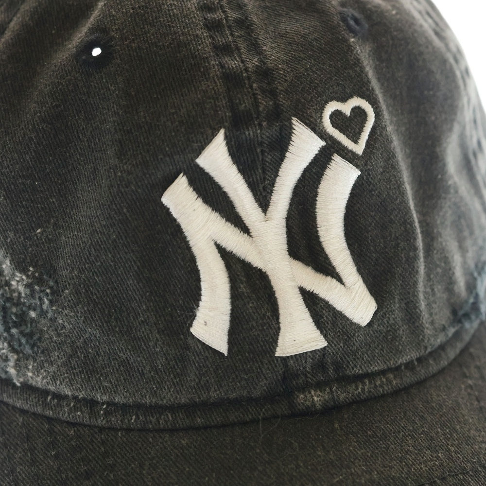 NEW ERA(ニューエラ) × BASICKS ダメージ加工 ベースボールキャップ 帽子 ブラック