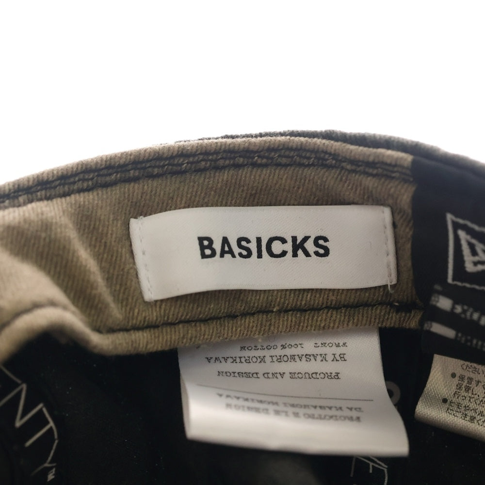 NEW ERA(ニューエラ) × BASICKS ダメージ加工 ベースボールキャップ 帽子 ブラック