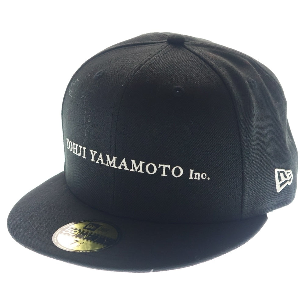 NEW ERA(ニューエラ) ×YOHJI YAMAMOTO ヨウジヤマモト フロントロゴエンブロイダリー ベースボールキャップ ブラック HN-H94-866