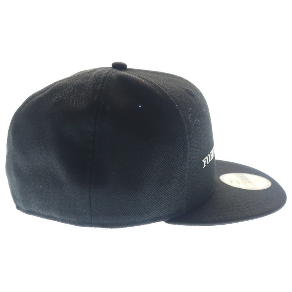 NEW ERA(ニューエラ) ×YOHJI YAMAMOTO ヨウジヤマモト フロントロゴエンブロイダリー ベースボールキャップ ブラック HN-H94-866