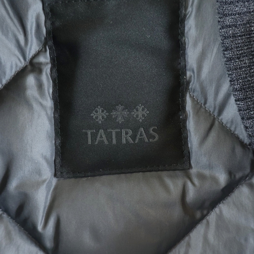 TATRAS(タトラス) VIA PRIVATA GASPARE BUGATTI 3 アームレザー切替 フロントボタンジャケット グレー/ブラック MTAT24A4989-D