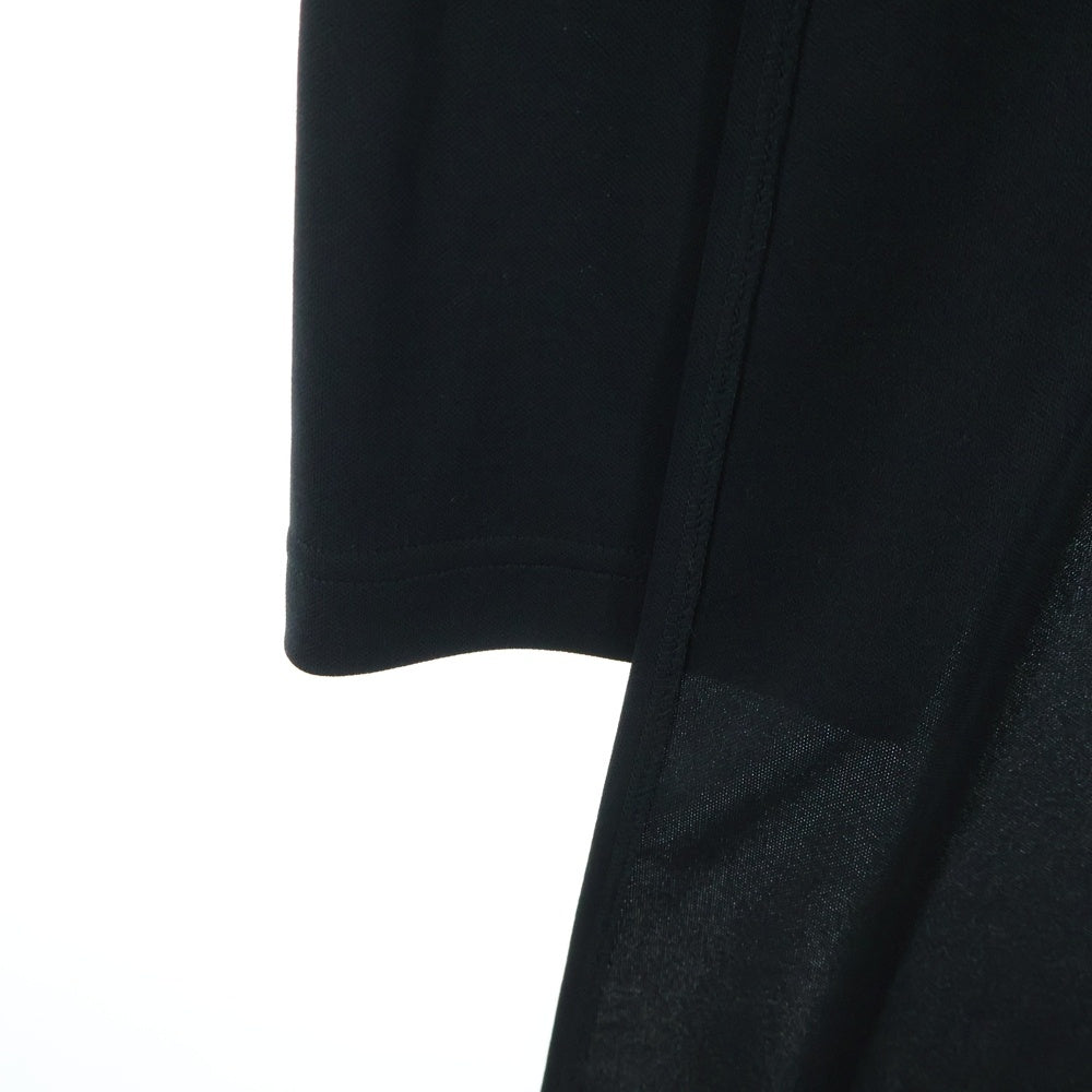 COMME des GARCONS HOMME PLUS(コムデギャルソンオムプリュス) 25SS ドッキング ダブルジップ レイヤード クルーネック 長袖Tシャツ カットソー ブラック PO-T022