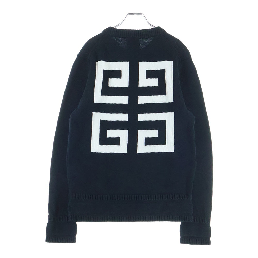 GIVENCHY(ジバンシィ) 4G クルーネック 長袖ニット セーター ブラック BM90G9401M