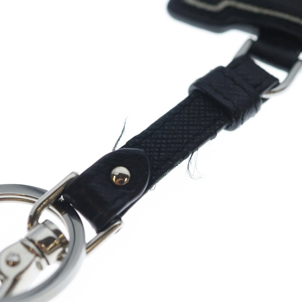 PRADA(プラダ) LOGO SAFFIANO LEATHER KEYRING BAG CHARM サフィアーノ レザー キーリング バッグチャーム ブラック 2TL253