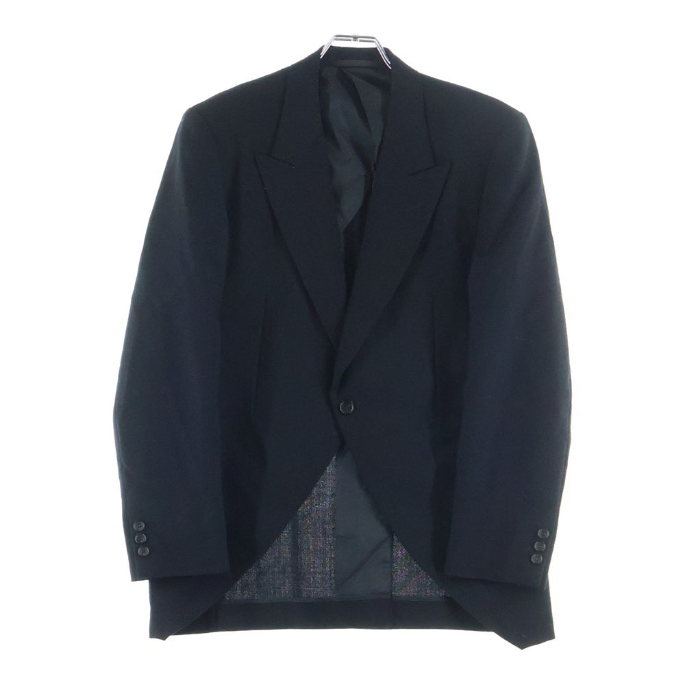 COMME des GARCONS HOMME PLUS(コムデギャルソンオムプリュス) 90S VINTAGE ヴィンテージ ピークドラペル 1B モヘヤ混 ウール シングルテーラードジャケット ブラック PJ-10003S AD1995