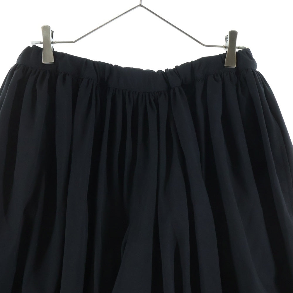 COMME des GARCONS(コムデギャルソン) 25SS ウール リブウエスト クロップド サルエルパンツ ブラック GO-P007 AD2024