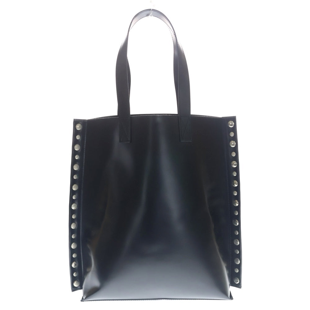 TAO COMME des GARCONS(タオコムデギャルソン) ステアガラススタッズ レザー トートバッグ ブラック TC-K-203