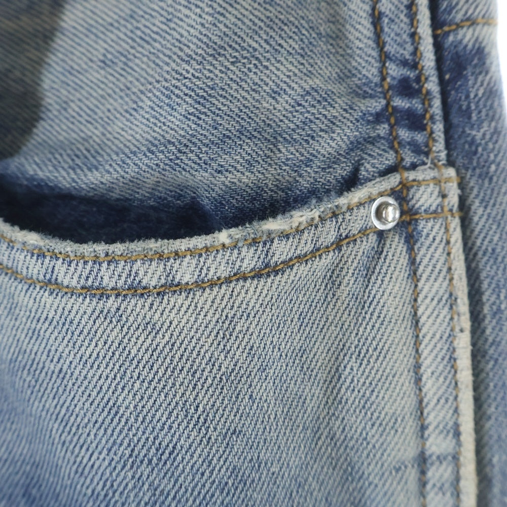 AMIRI(アミリ) 25SS DEBOSSED MA QUAD CARPENTER エンボスロゴ ダブルニー カーペンターパンツ インディゴブルー SRAMDNGH1055ASMRBC00