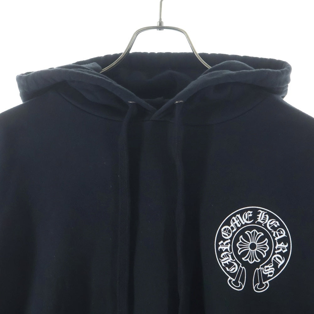 CHROME HEARTS(クロムハーツ) Back Grad Circle Logo Hoodie アームフローラル グラデーションサークルプリント プルオーバー パーカー ブラック