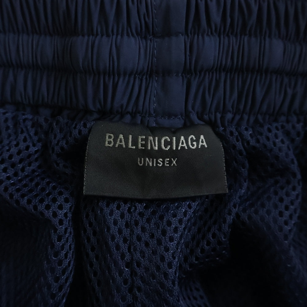 BALENCIAGA(バレンシアガ) Tracksuit Pants ロゴ刺繍 トラックスーツ ナイロンパンツ ネイビー 814576 TR032