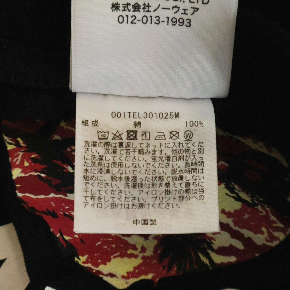A BATHING APE(アベイシングエイプ) フロントロゴプリント 半袖Tシャツ カットソー ブラック 001TEL301025M