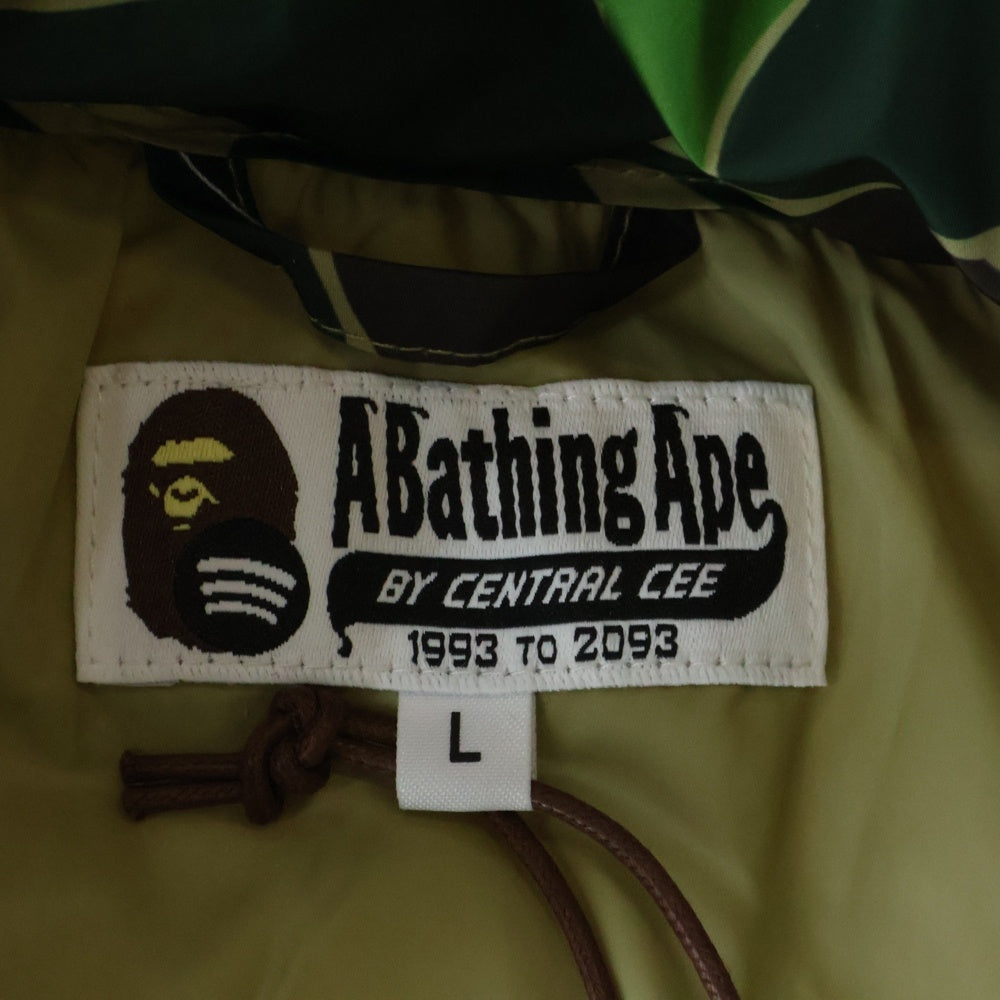 A BATHING APE(アベイシングエイプ) BAPE X SPOTIFY BY CENTRAL CEE CAMO PUFFER JACKET カモフラ ダウン ジャケット グリーン 0ZXJKM908411P