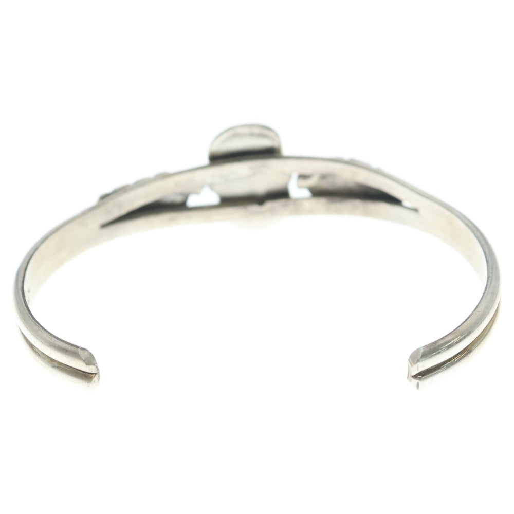 INDIAN JEWELRY(インディアンジュエリー) ZUNI Effie Calavaza ズニ族 エフィーカラバサ スネークアイ ターコイズ バングル ブレスレット シルバー/ターコイズ