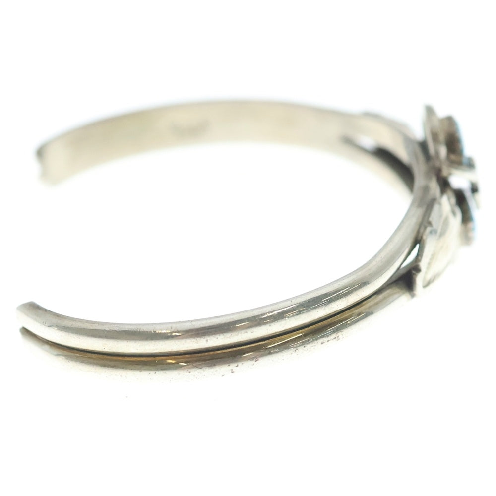 INDIAN JEWELRY(インディアンジュエリー) ZUNI Effie Calavaza ズニ族 エフィーカラバサ スネークアイ ターコイズ バングル ブレスレット シルバー/ターコイズ