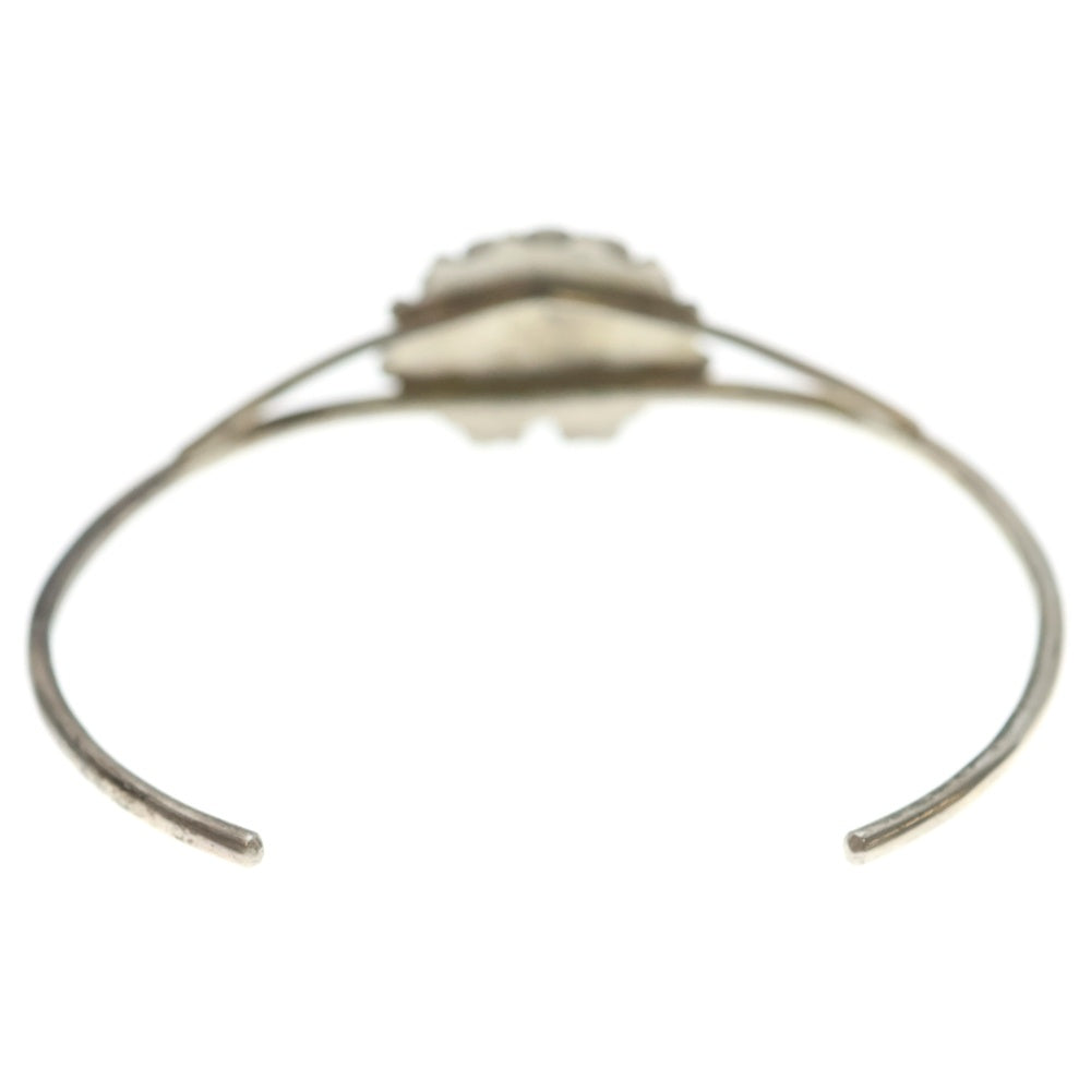 INDIAN JEWELRY(インディアンジュエリー) ZUNI ズニ族 CR刻印 サンフェイス インレイワーク バングル ブレスレット シルバー