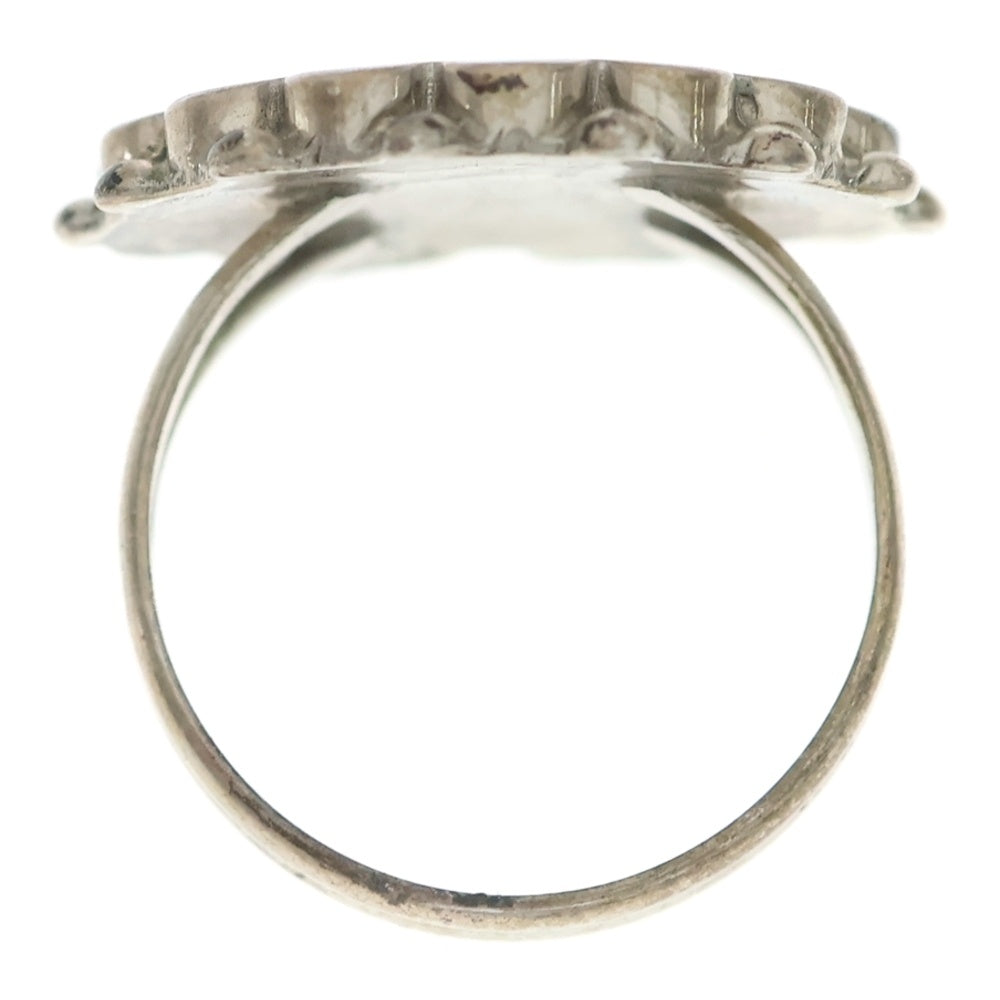 INDIAN JEWELRY(インディアンジュエリー) ZUNI ズニ族 CR刻印 サンフェイス フェザーヘッドモチーフ リング シルバー