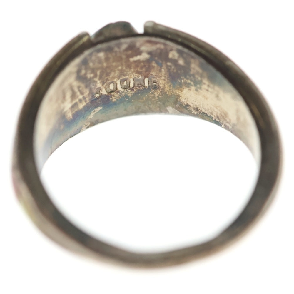 INDIAN JEWELRY(インディアンジュエリー) ZUNI CHOOKE ズニ族 チョーク 幾何学模様 インレイワーク リング シルバー/ターコイズ