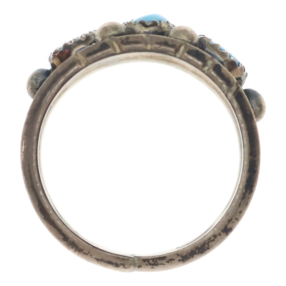 INDIAN JEWELRY(インディアンジュエリー) NAVAJO LZ刻印 ナバホ族 ターコイズリング シルバー