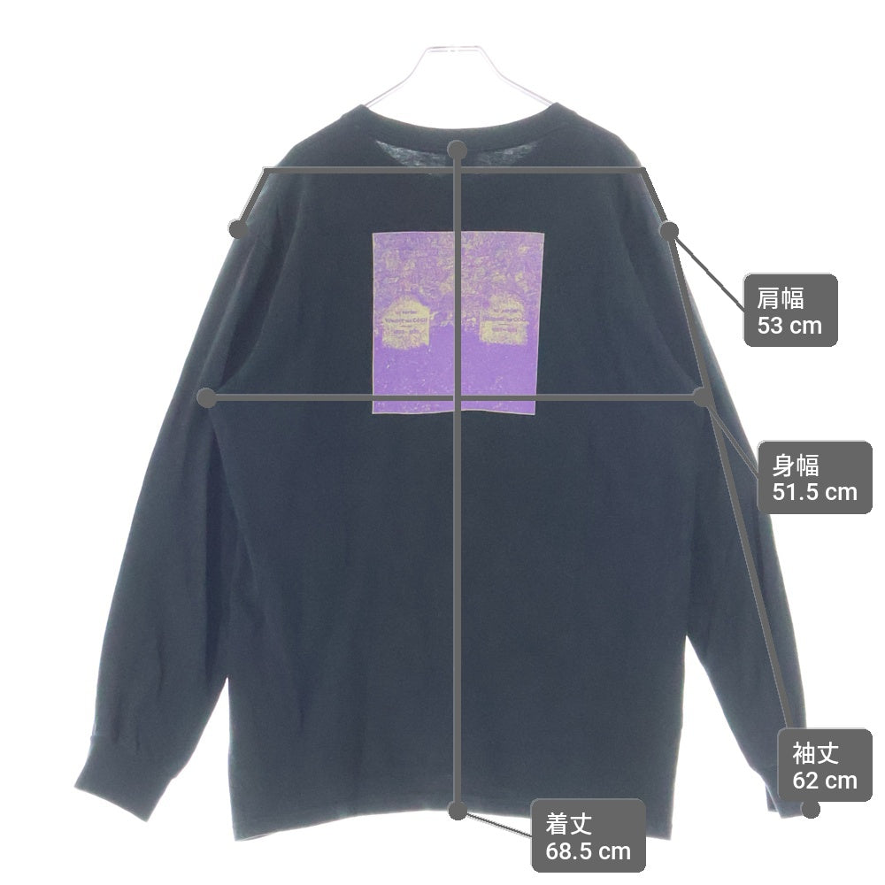 SUPREME(シュプリーム) 19SS The Real Shit L/S Tee ザ リアル シット フロントロゴ ロングスリーブ クルーネック長袖Tシャツ カットソー ブラック