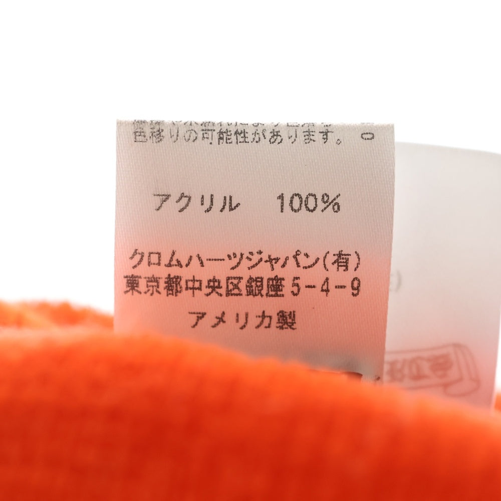 CHROME HEARTS(クロムハーツ) WOOL WATCH CAP ウールワッチキャップ CHプラスステッチアクリルビーニー オレンジ
