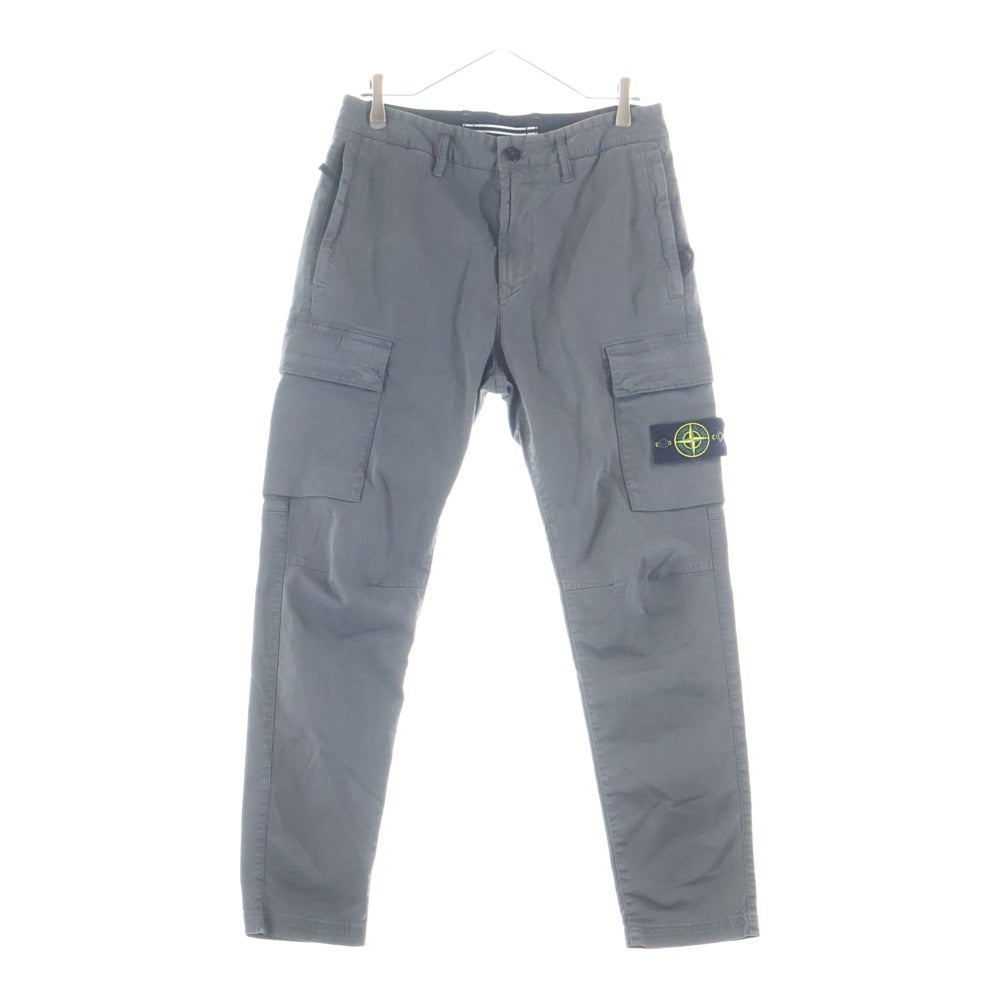STONE ISLAND(ストーンアイランド) 25SS SUPIMA COTTON TWILL STRETCH-TC ロゴワッペン ジップアップ カーゴパンツ グレージュ K1S153100304S0004