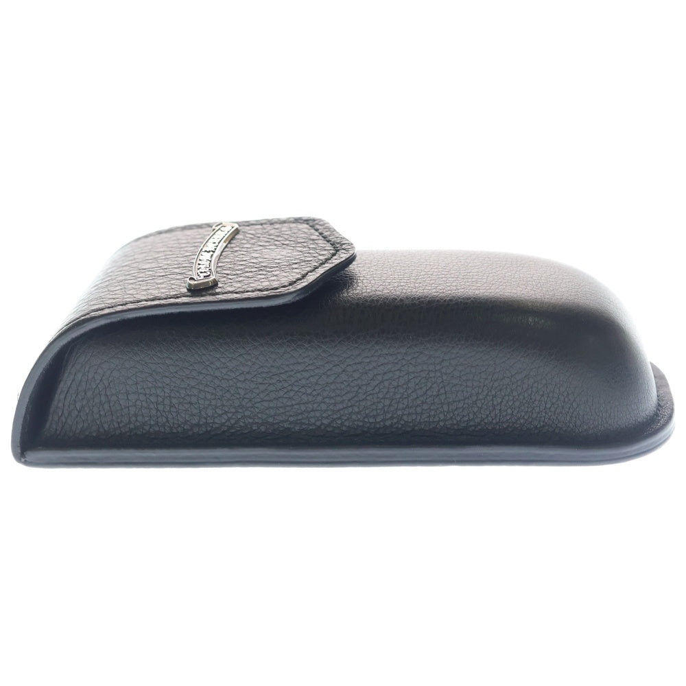 CHROME HEARTS(クロムハーツ) スクロールラベル アイウェアケース 眼鏡ケース ブラック/シルバー