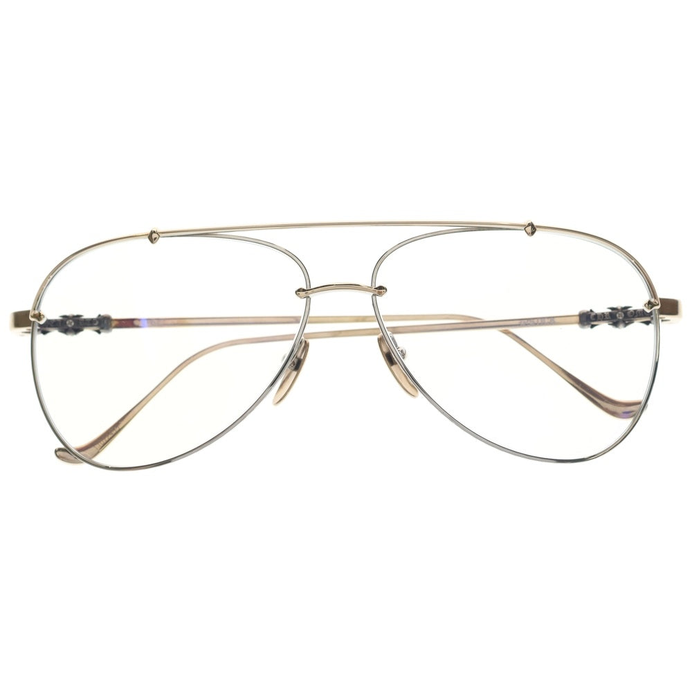 CHROME HEARTS(クロムハーツ) SLURPSTICK スラープスティック ティアドロップ メタルフレーム サングラス アイウェア 眼鏡 ゴールド
