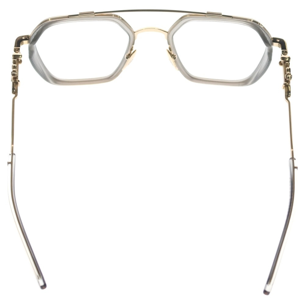 CHROME HEARTS(クロムハーツ) HOTATION ホテーション ヘキサゴンシェイプ ダブルブリッジ ダガー サングラス アイウェア 眼鏡 ゴールド