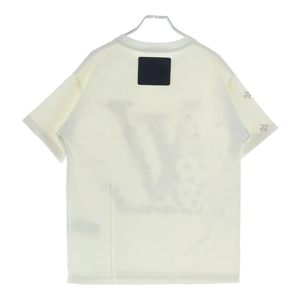 LOUIS VUITTON(ルイヴィトン) LVプレーンプリント クルーネック 半袖Tシャツ カットソー ホワイト RM201G NPL HIY38W