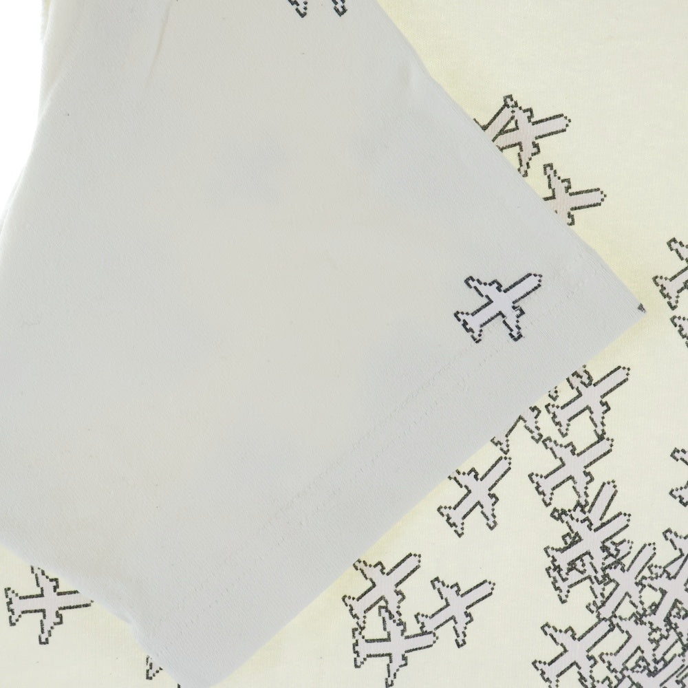 LOUIS VUITTON(ルイヴィトン) LVプレーンプリント クルーネック 半袖Tシャツ カットソー ホワイト RM201G NPL HIY38W