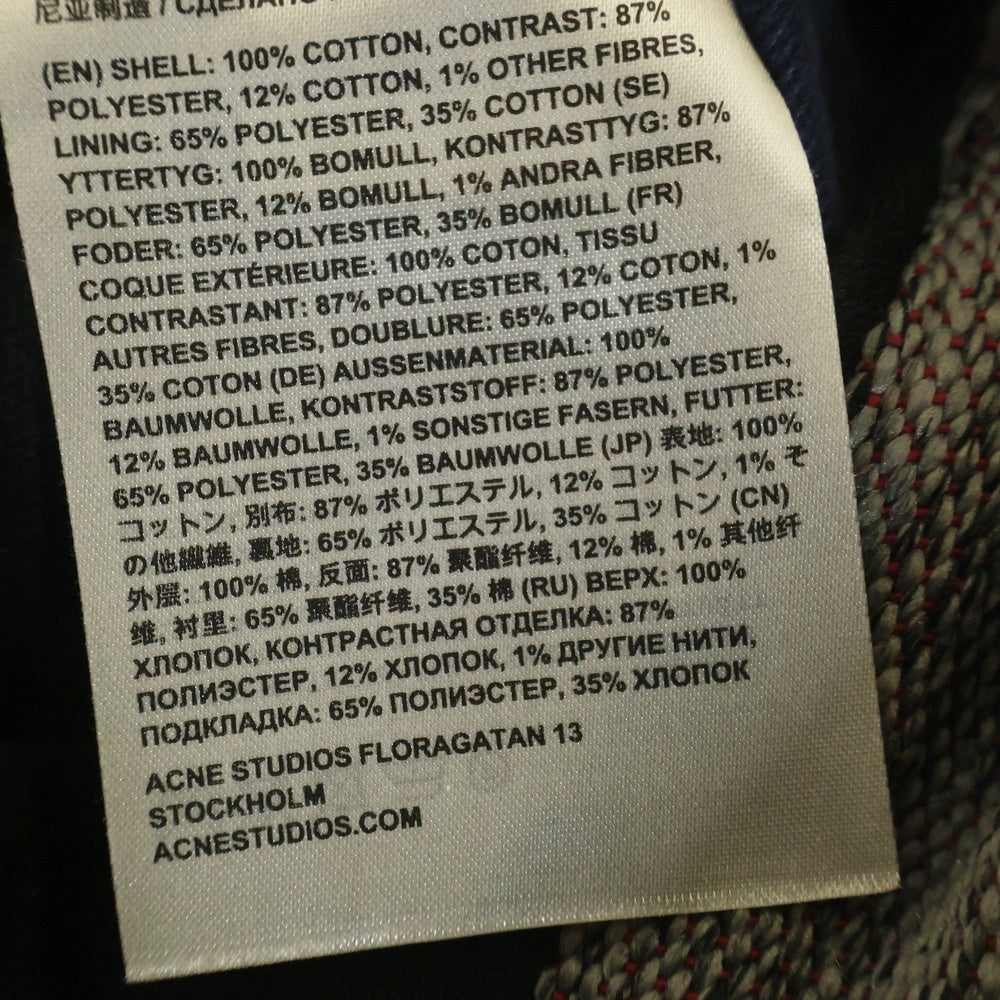Acne Studios(アクネ ストゥディオズ) Cotton Twill Chore Jacket コットンツイル チョアワークジャケット ネイビー FN-MN-OUTW000322
