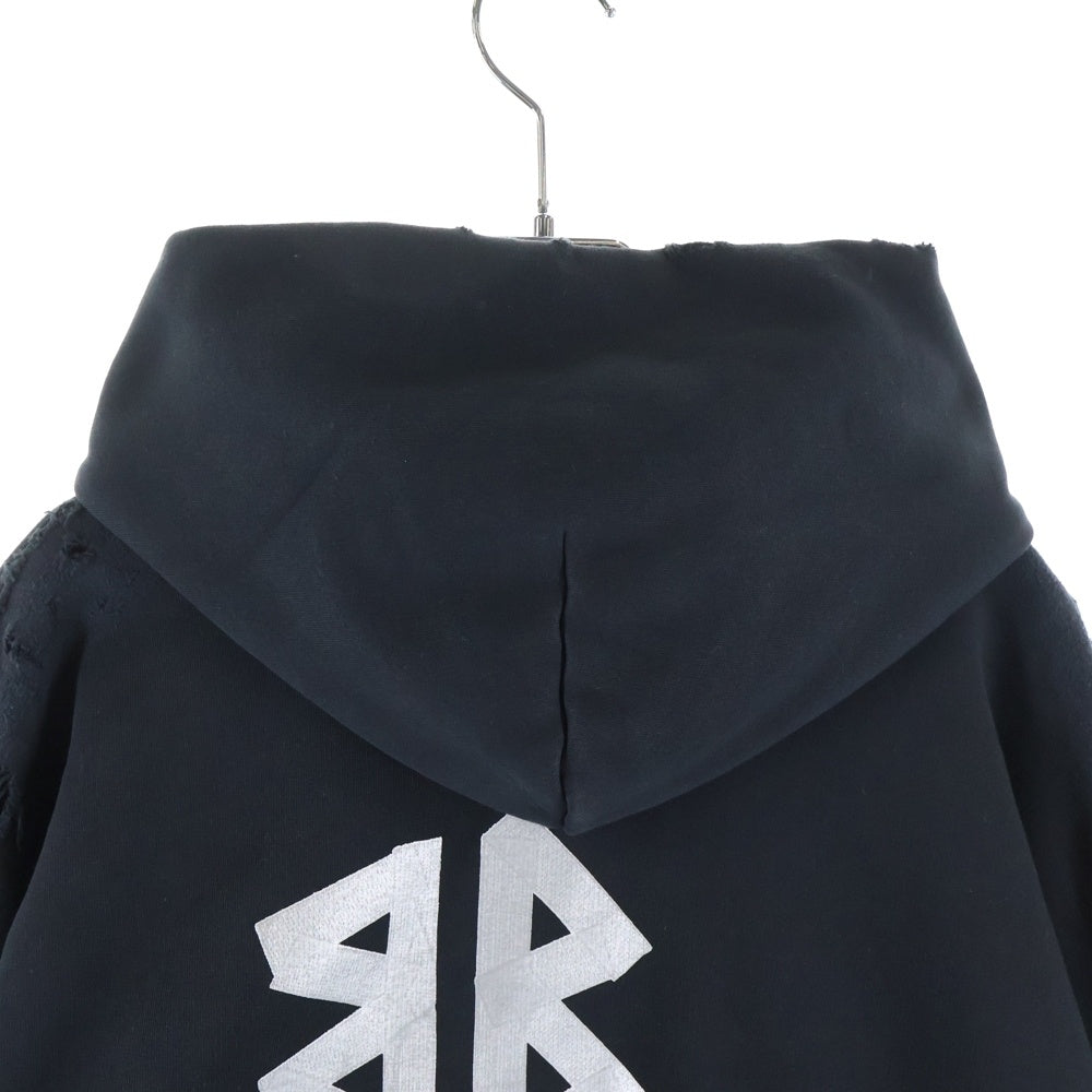 BALENCIAGA(バレンシアガ) 24SS NEW TAPE TYPE HOODIE テープロゴ プルオーバー スウェットパーカー フーディ ブラック 739024 TQVQ9