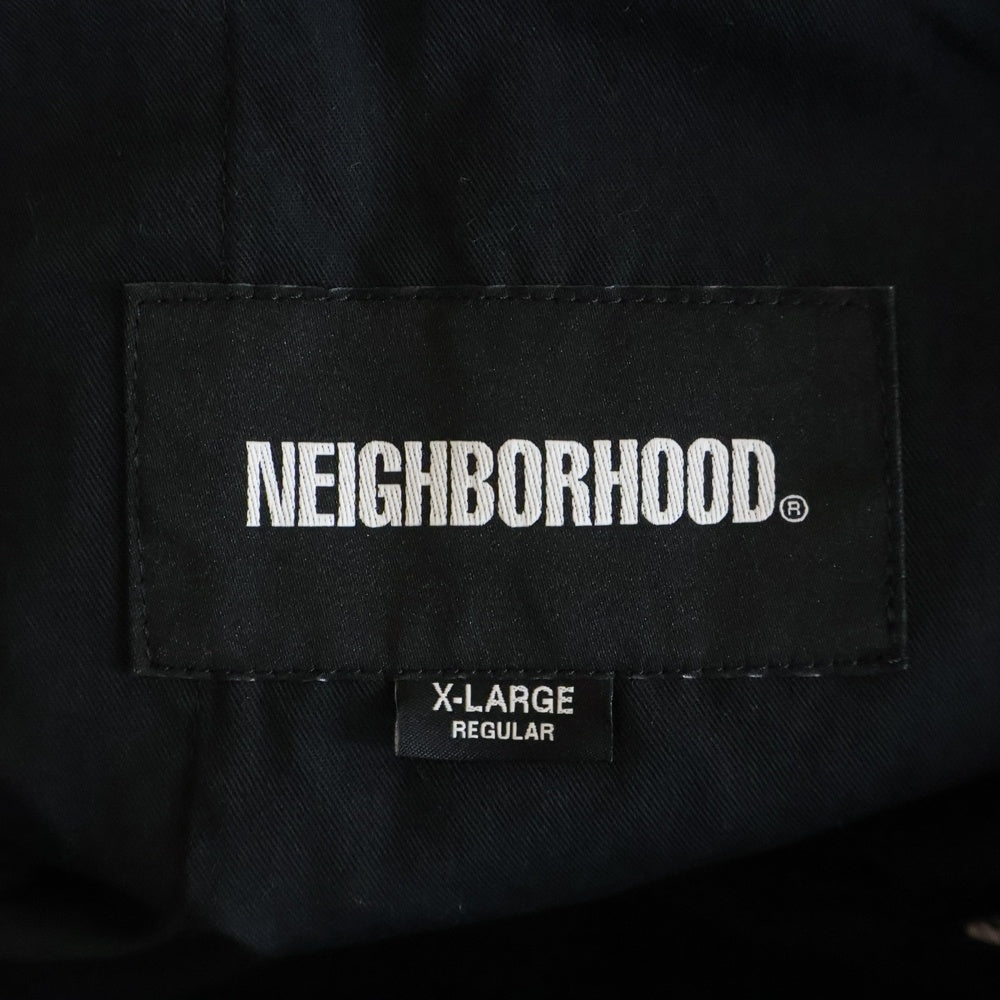 NEIGHBORHOOD(ネイバーフッド) 26SS PLAIN PANTS ウォッシュ加工 ジップフライ コットン プレーンパンツ ブラック 261ZANH-PTM11