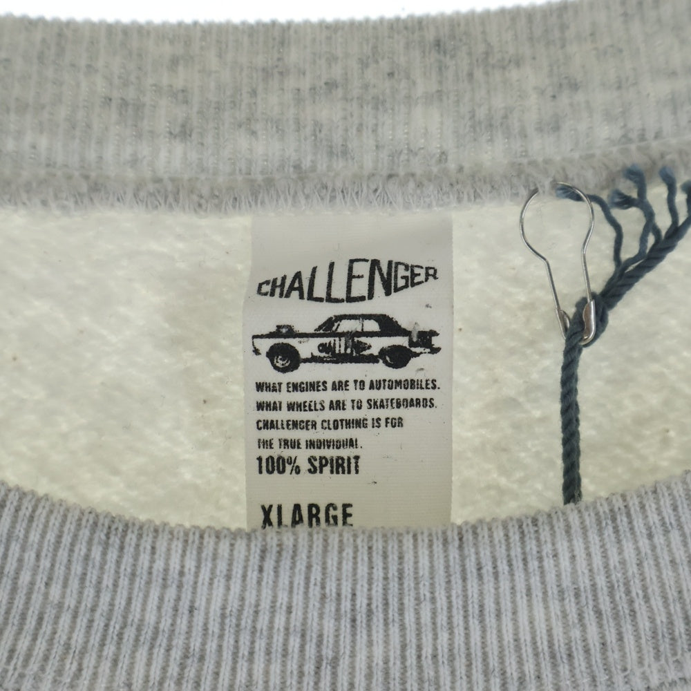 CHALLENGER(チャレンジャー) 25AW CL LOGO SWEAT クラシックロゴ クルーネック 長袖スウェット トレーナー グレー CLG-SW 025-012