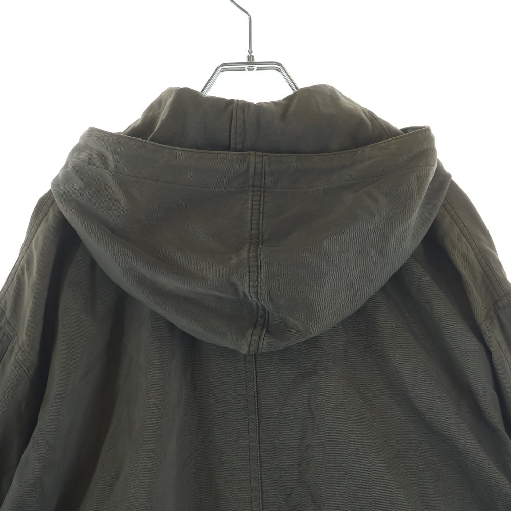 ARMANI JEANS(アルマーニ ジーンズ) 90S VINTAGE M-51 ヴィンテージ アームロゴプレート ジップアップ モッズコート カーキ R6K02R5