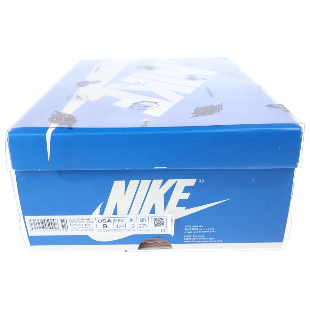 NIKE(ナイキ) ×TRAVIS SCOTT ×FRAGMENT AIR JORDAN1 RETRO HIGH OG SP トラヴィススコット フラグメント エアジョーダン1 ハイカットスニーカー US9/27.0cm DH3227-105