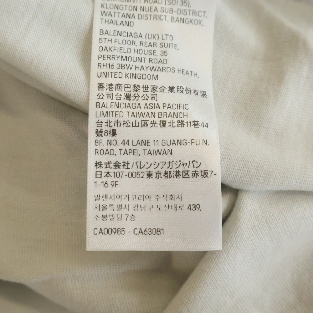 BALENCIAGA(バレンシアガ) Loop Sports Icon ループスポーツアイコン 半袖Tシャツ カットソー ホワイト VL03 764235 TRVC2 9059