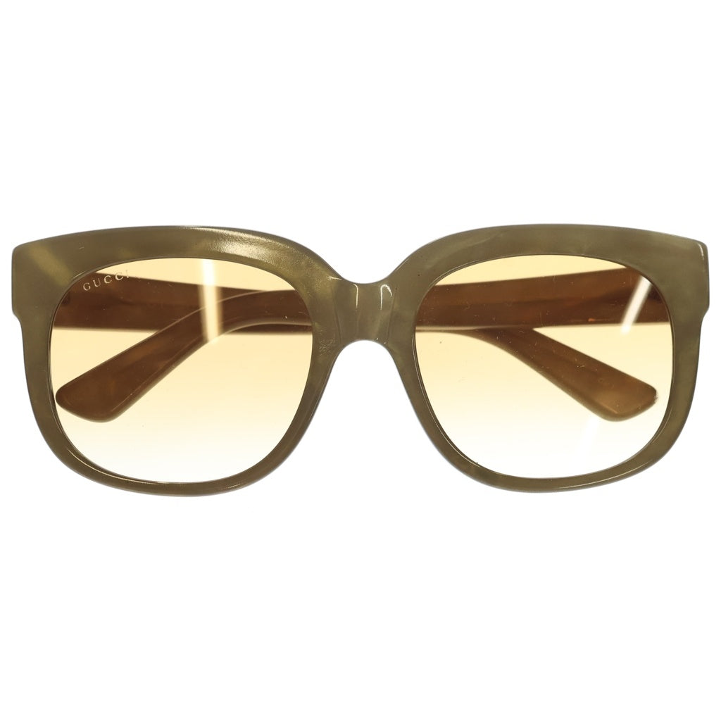 GUCCI(グッチ) グラデーションレンズ ウエリントン アイウェア メガネ 眼鏡 ゴールド GG0361S
