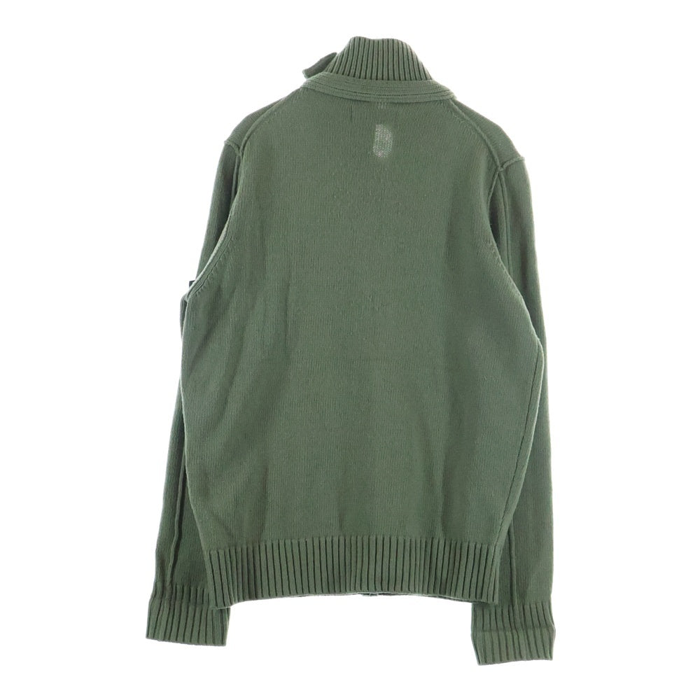 STONE ISLAND(ストーンアイランド) ロゴワッペン付き ウール ニットカーディガン グリーン 671550LA3